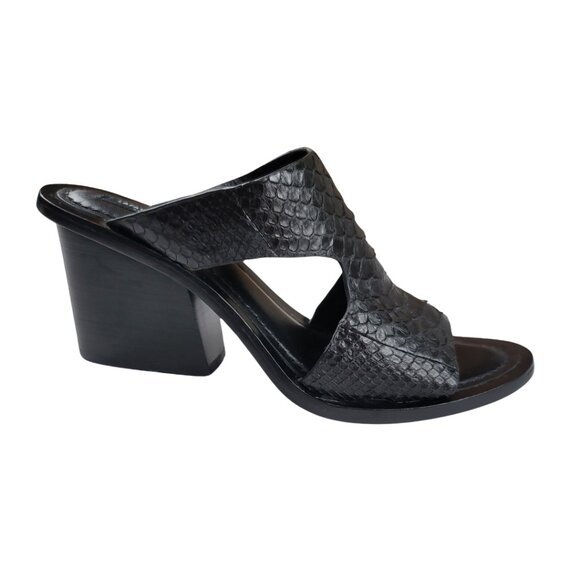 Lafayette 148 New York Shoes - Lafayette 148 Cassidee Leather Snakeskin Sandals